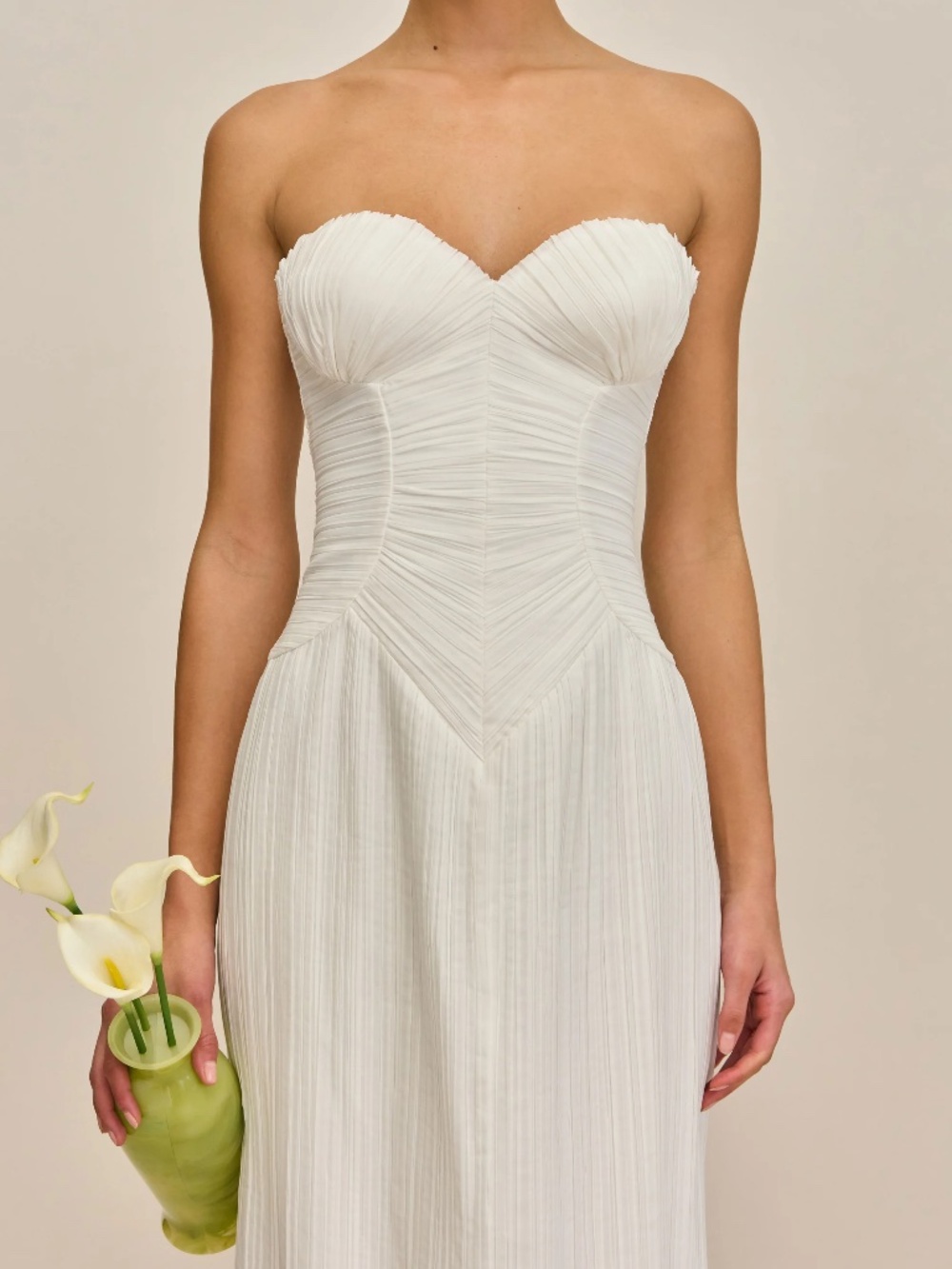 Cult Gaia Women's Ashika Gown Off White 4 NWT